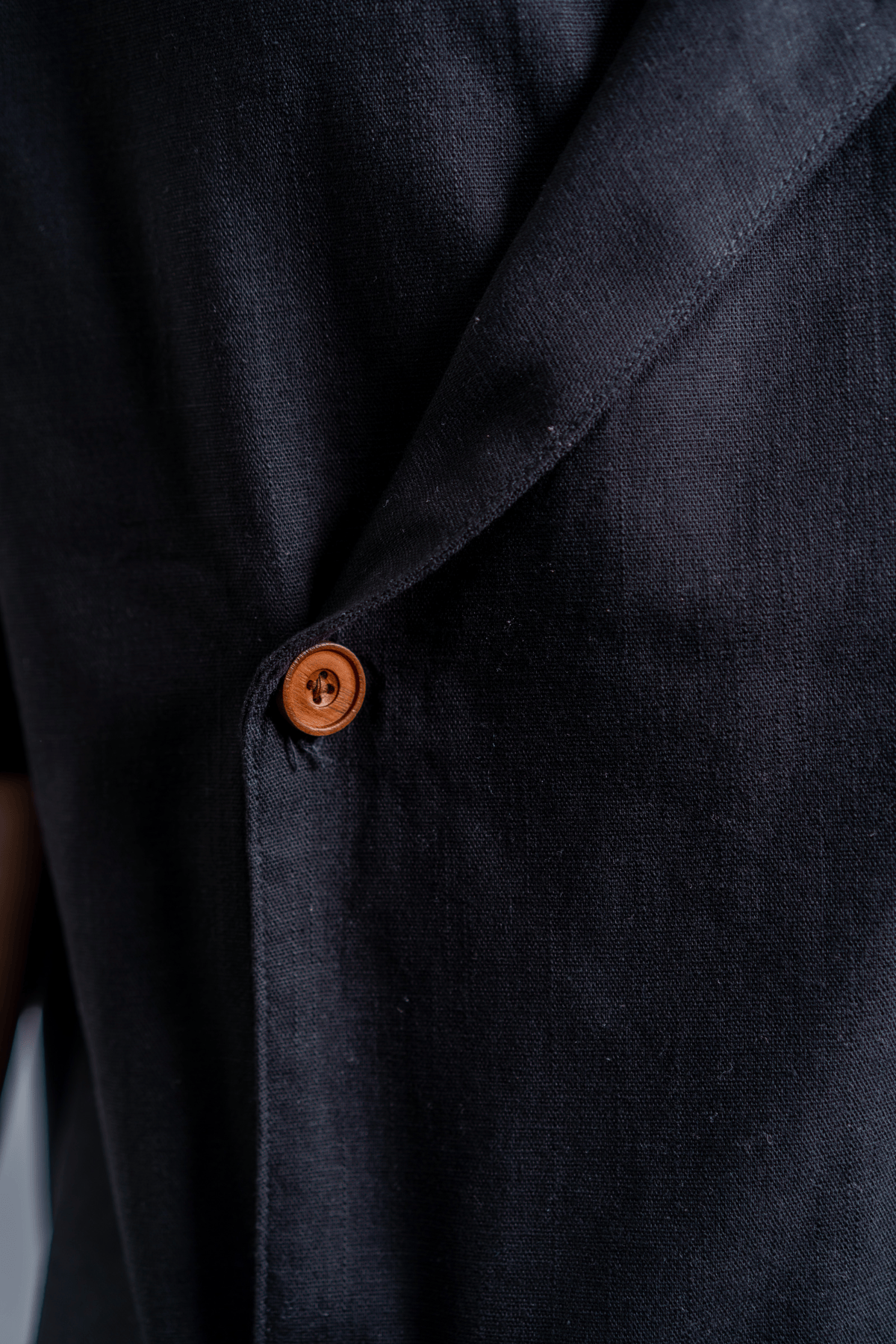 Mad Koffee Shirts Remi Cotton Open Collar Shirt - Black