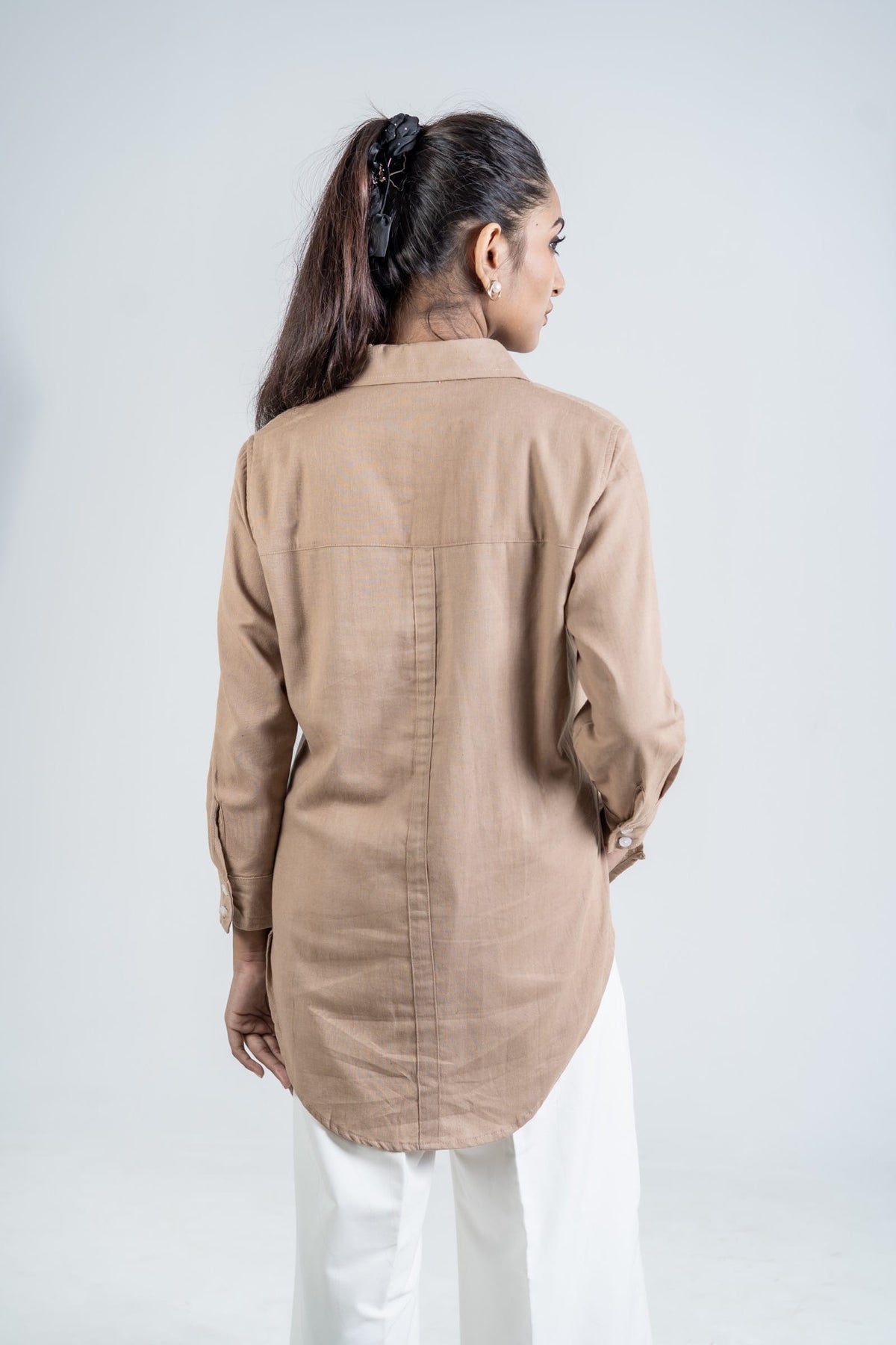 Mad Koffee Shirts Women’s Long Shirt - Camel