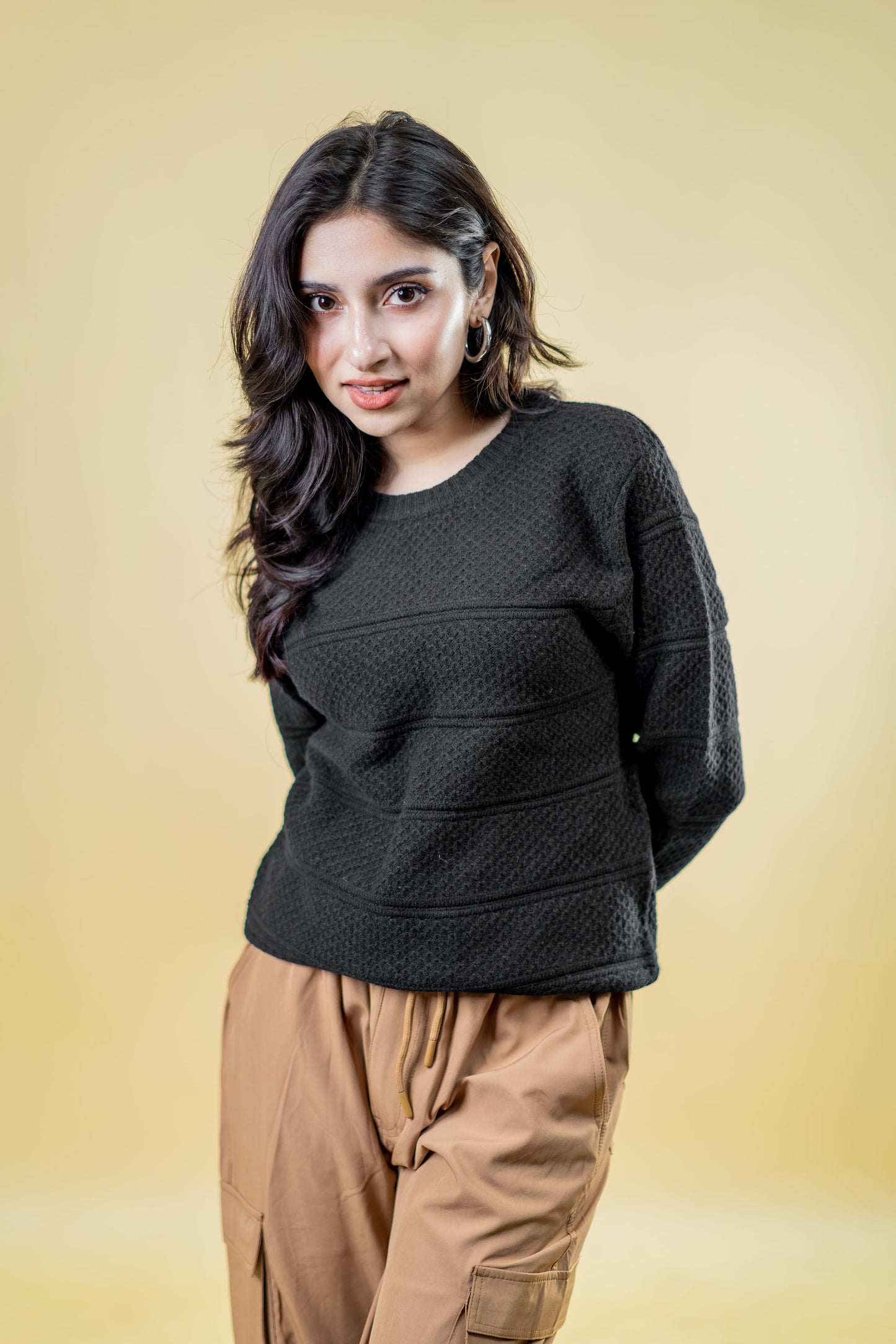 Mad Koffee Sweater Polyamide Sweater: Black