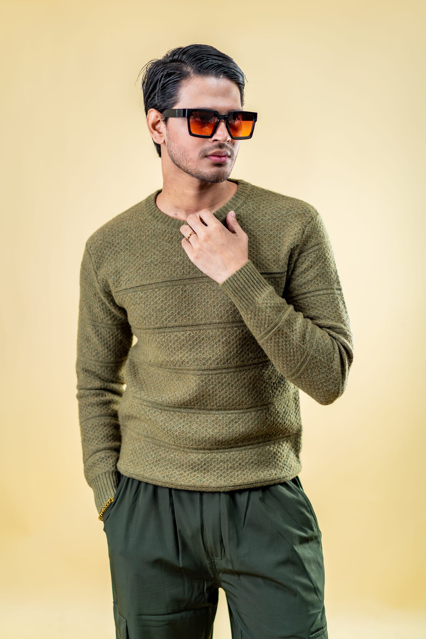 Mad Koffee Sweater Polyamide Sweater: Olive