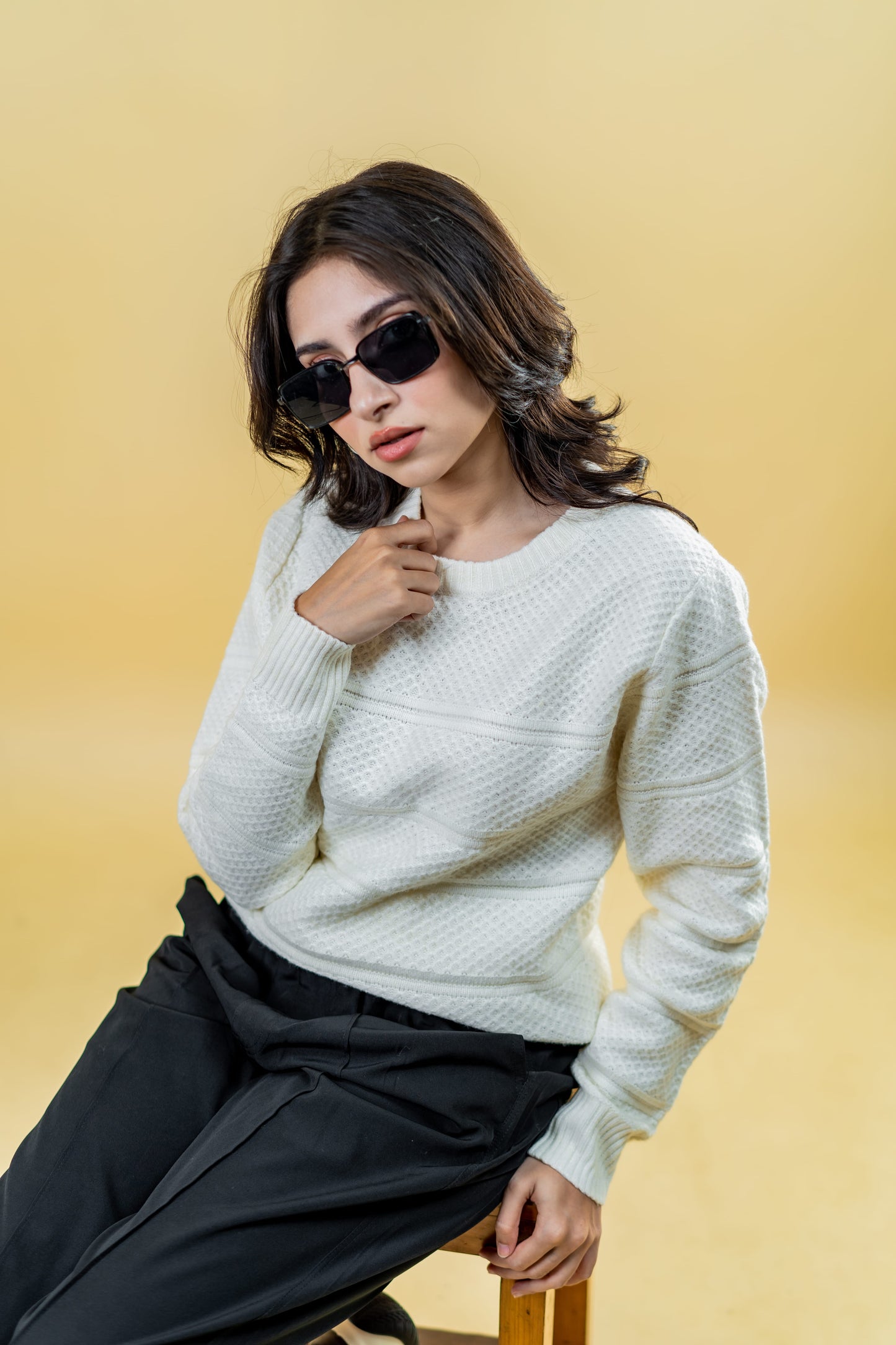 Mad Koffee Sweater Polyamide Sweater: White