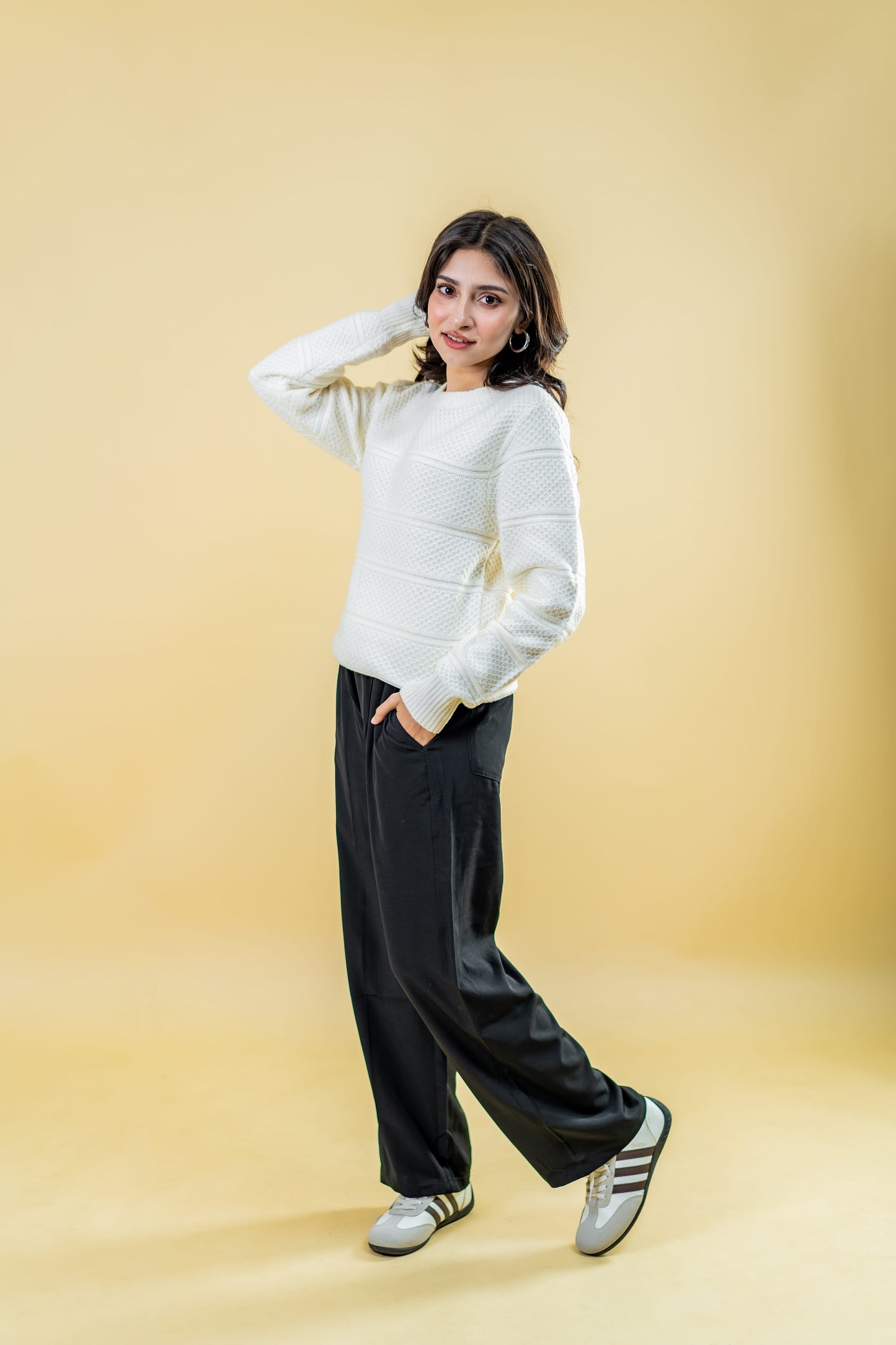 Mad Koffee Sweater Polyamide Sweater: White