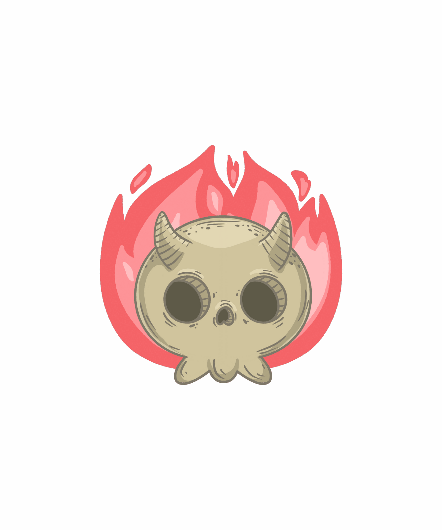 Cute Devil Mask Regular fit T-shirt