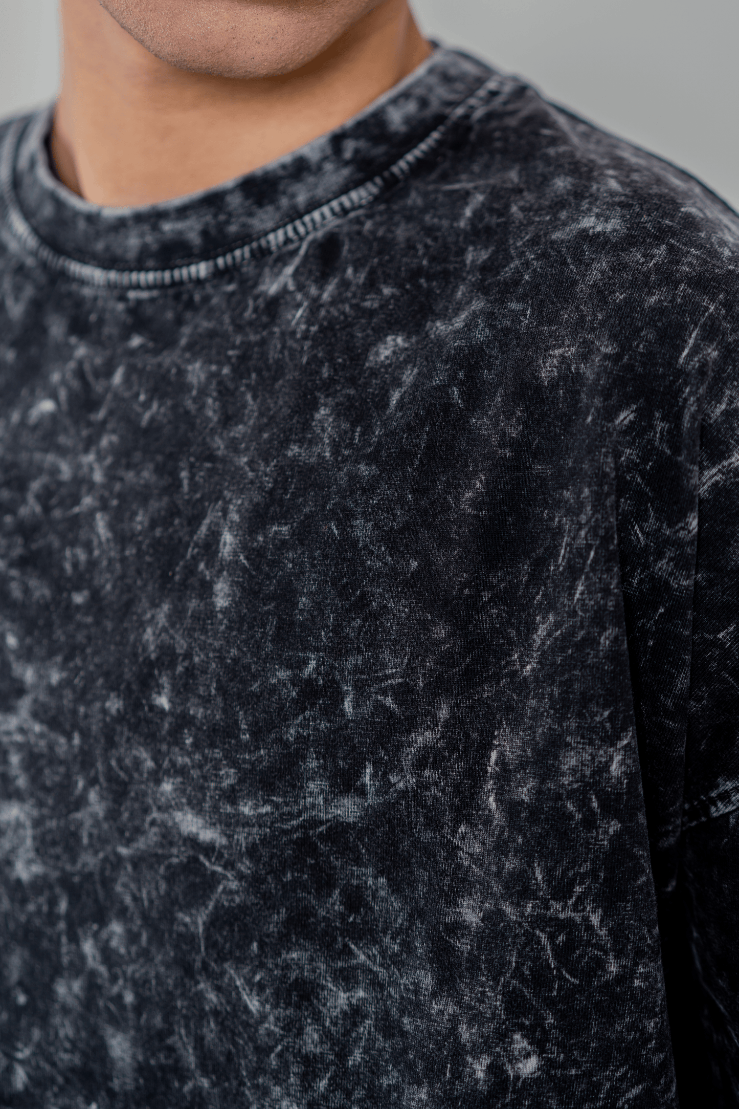 Mad Koffee T-shirts Men’s Full Pour Acid Wash Tee – Washed Black