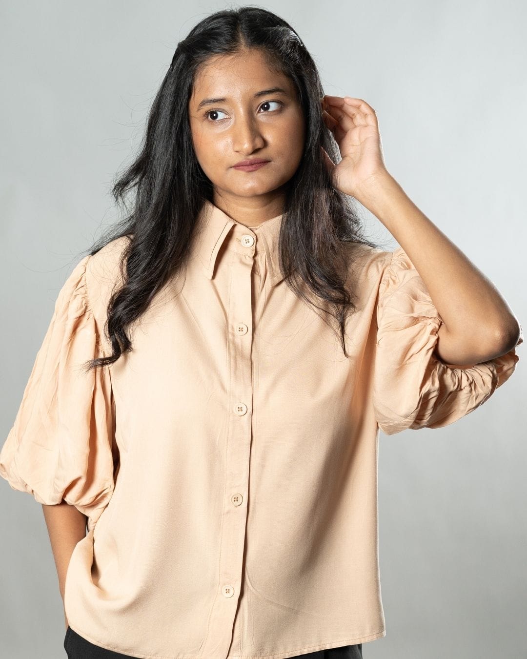 Mad Koffee Tops Airy Drapes Shirt Top for Women – Sunset