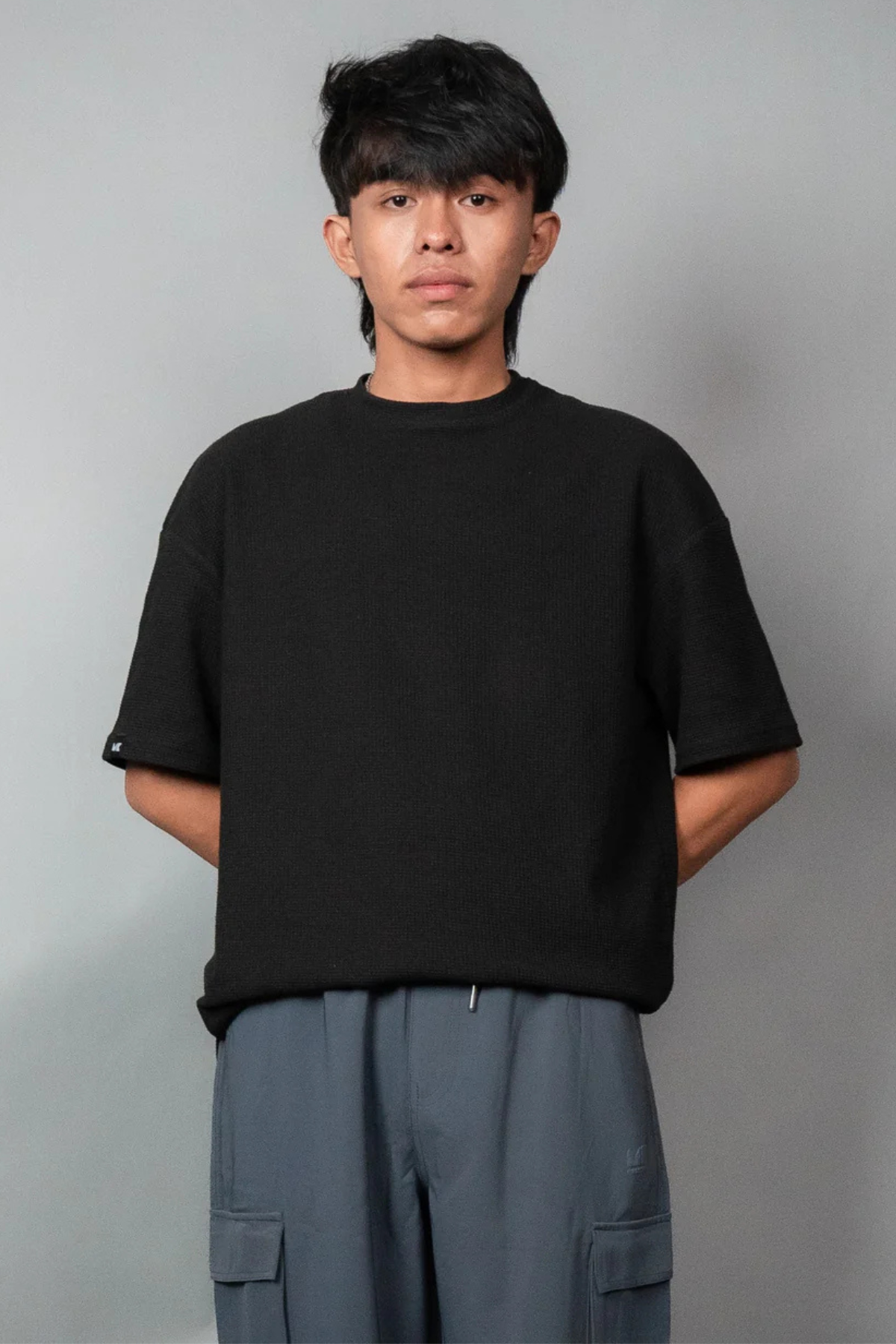 Waffle Round Neck T-shirt