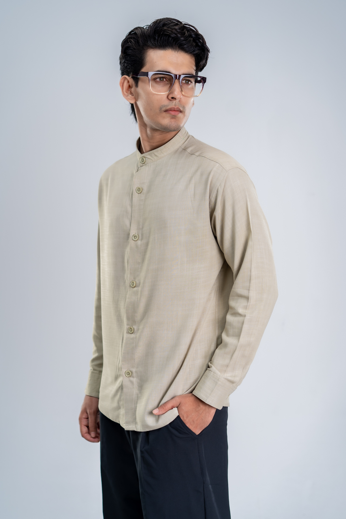 Grandad Collar Shirt