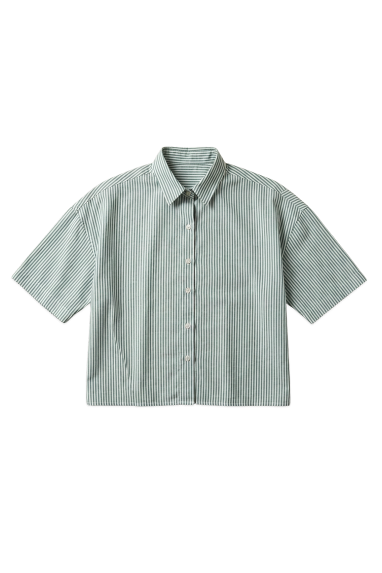 Cropped Oversized Women's Shirt