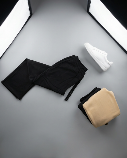 Relaxed Fit Sweatpants - Black