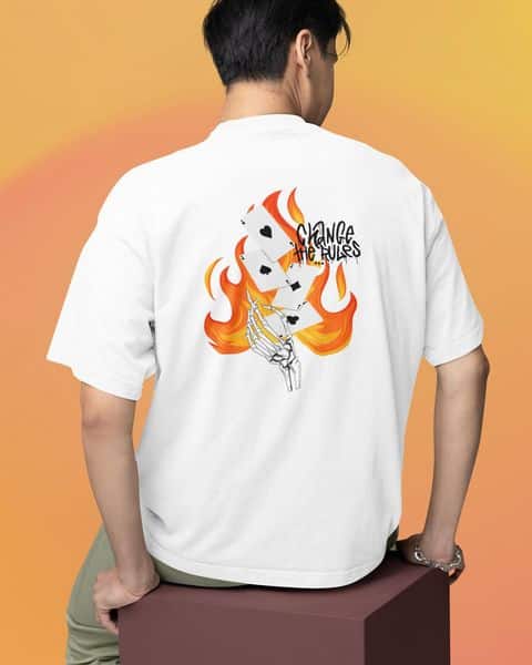 Funky Printed Oversized Drop Shoulder T-Shirts for Men | Comfortable Cotton Fabric | Mad Koffee Fashion Explore our bold and vibrant funky printed oversized drop shoulder t-shirts. Made from soft, comfortable cotton fabric, these tees feature eye-catching and unique graphics. Perfect for those who love to stand out with fun, colorful, and expressive designs.