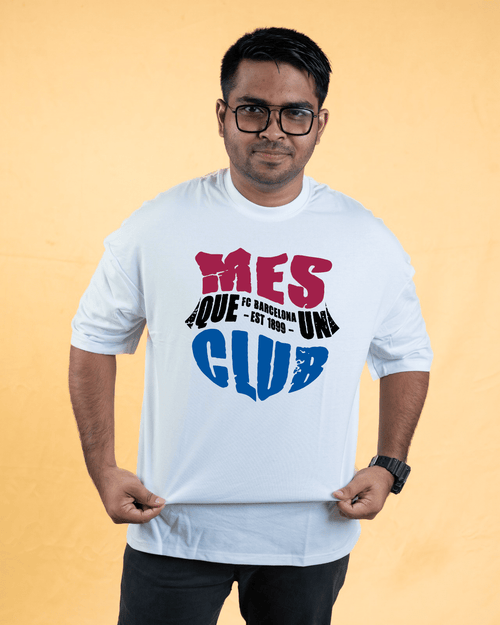 Load image 1 in gallery view. Tiki Taka Official Merchandise Printed Oversized Drop Shoulder T-Shirts for Men | Comfortable Cotton Fabric | Mad Koffee Fashion Show your passion for the game with our Tiki Taka official merchandise printed oversized drop shoulder t-shirts. Made from soft, breathable cotton fabric, these tees feature exclusive Tiki Taka designs, perfect for true football enthusiasts who love the beautiful game.