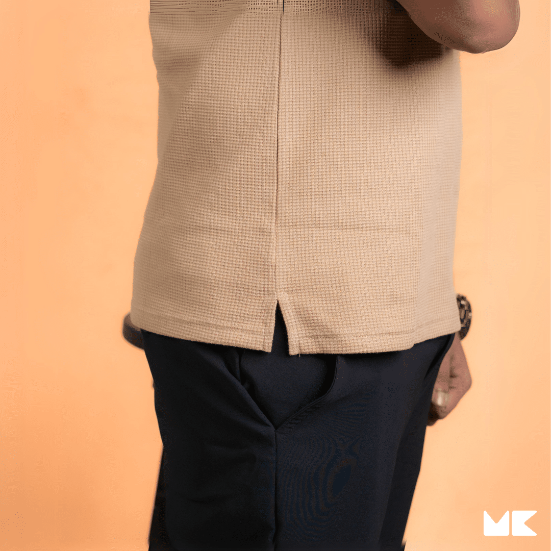 Waffle Fabric Polo T-Shirts for Men and Women | Unisex | Stylish and Comfortable | Mad Koffee Fashion Upgrade your wardrobe with our unisex waffle fabric polo t-shirts. Made from premium waffle-textured fabric, these polo tees offer a breathable fit and a sleek, versatile look, perfect for any casual or semi-formal setting.