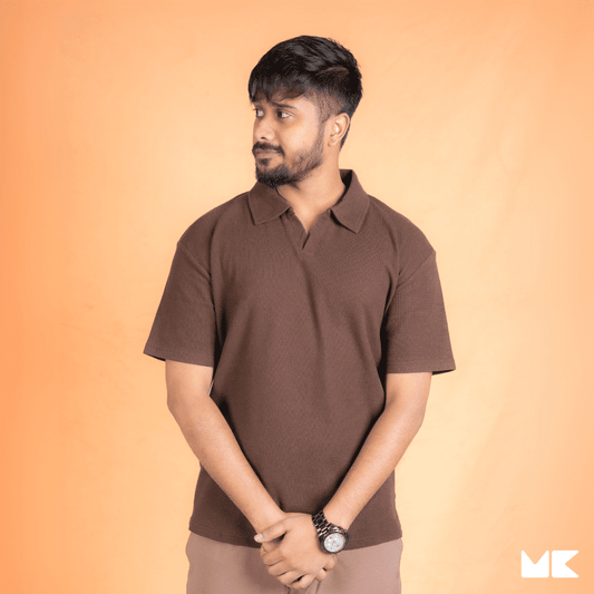 Waffle Fabric Polo T-Shirts for Men and Women | Unisex | Stylish and Comfortable | Mad Koffee Fashion Upgrade your wardrobe with our unisex waffle fabric polo t-shirts. Made from premium waffle-textured fabric, these polo tees offer a breathable fit and a sleek, versatile look, perfect for any casual or semi-formal setting.