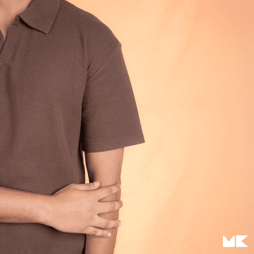 Load image 1 in gallery view. Waffle Fabric Polo T-Shirts for Men and Women | Unisex | Stylish and Comfortable | Mad Koffee Fashion Upgrade your wardrobe with our unisex waffle fabric polo t-shirts. Made from premium waffle-textured fabric, these polo tees offer a breathable fit and a sleek, versatile look, perfect for any casual or semi-formal setting.