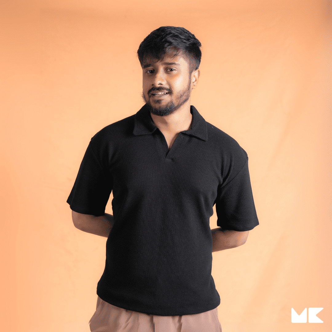 Waffle Fabric Polo T-Shirts for Men and Women | Unisex | Stylish and Comfortable | Mad Koffee Fashion Upgrade your wardrobe with our unisex waffle fabric polo t-shirts. Made from premium waffle-textured fabric, these polo tees offer a breathable fit and a sleek, versatile look, perfect for any casual or semi-formal setting.