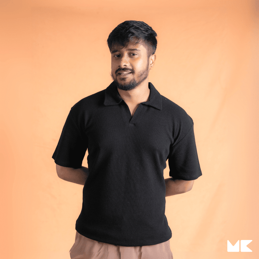 Waffle Fabric Polo T-Shirts for Men and Women | Unisex | Stylish and Comfortable | Mad Koffee Fashion Upgrade your wardrobe with our unisex waffle fabric polo t-shirts. Made from premium waffle-textured fabric, these polo tees offer a breathable fit and a sleek, versatile look, perfect for any casual or semi-formal setting.