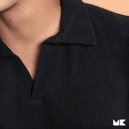 Waffle Fabric Polo T-Shirts for Men and Women | Unisex | Stylish and Comfortable | Mad Koffee Fashion Upgrade your wardrobe with our unisex waffle fabric polo t-shirts. Made from premium waffle-textured fabric, these polo tees offer a breathable fit and a sleek, versatile look, perfect for any casual or semi-formal setting.