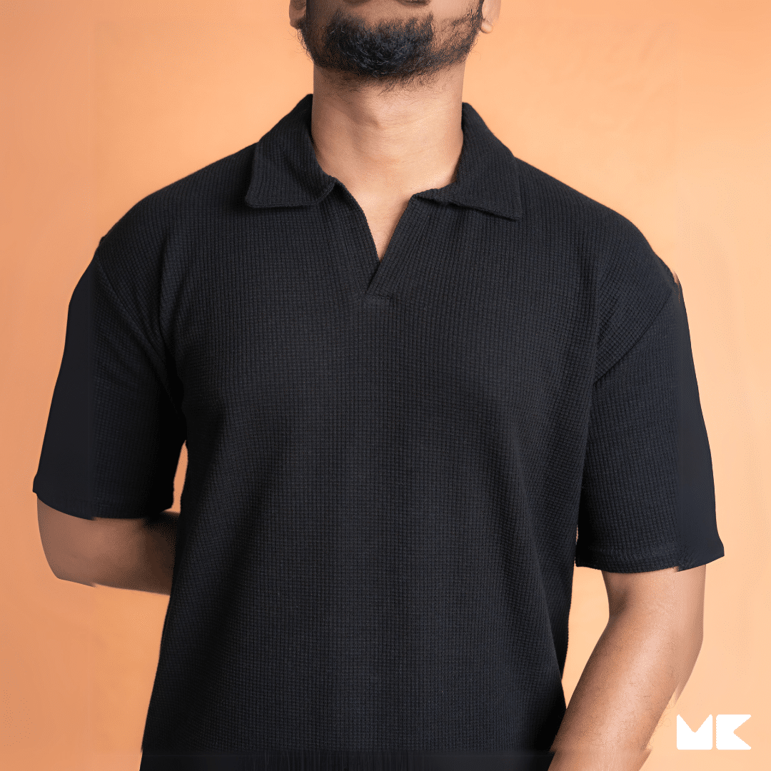 Waffle Fabric Polo T-Shirts for Men and Women | Unisex | Stylish and Comfortable | Mad Koffee Fashion Upgrade your wardrobe with our unisex waffle fabric polo t-shirts. Made from premium waffle-textured fabric, these polo tees offer a breathable fit and a sleek, versatile look, perfect for any casual or semi-formal setting.