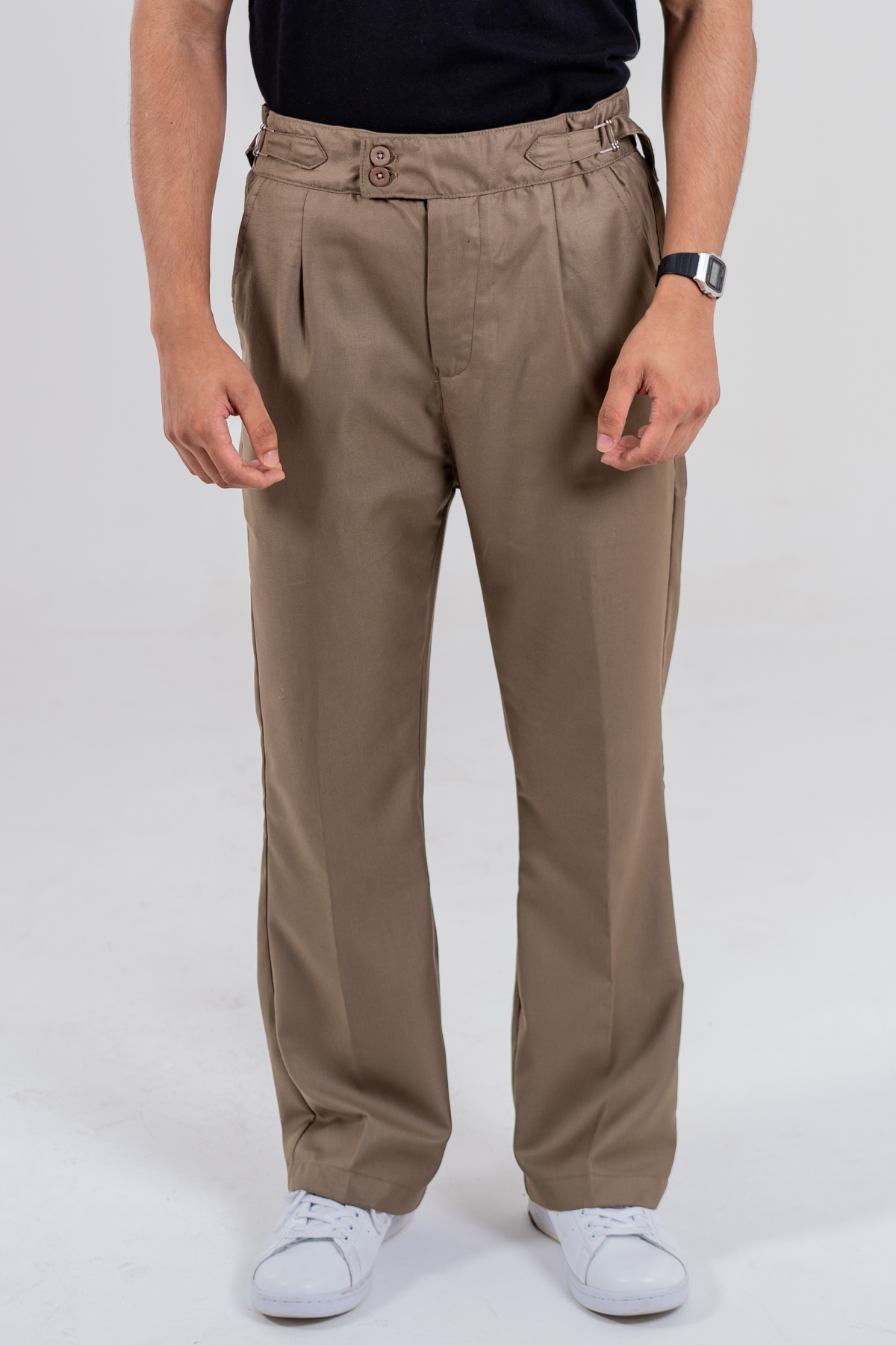 Relaxed fit Gurkha Pants - Walnut Brown
