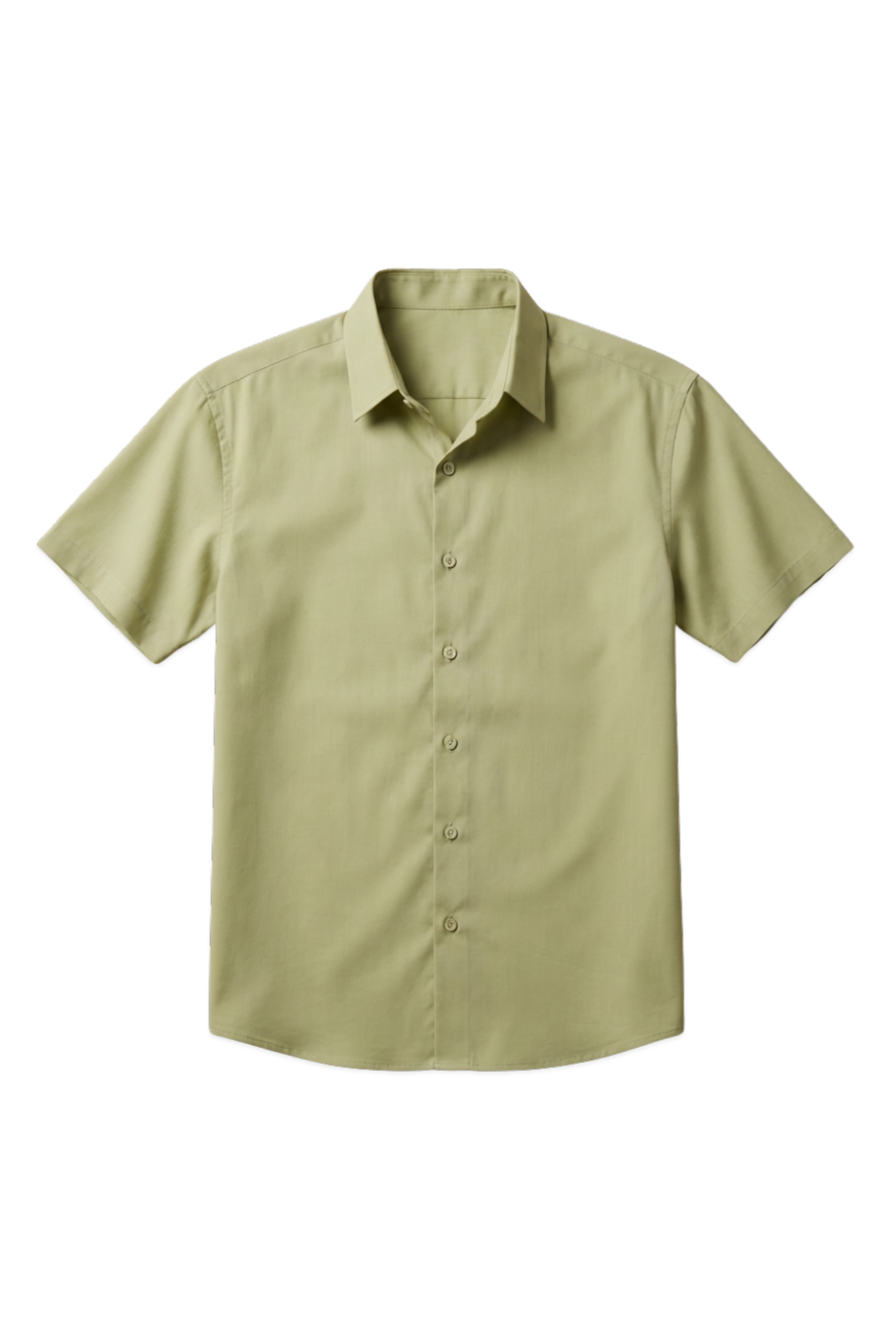 Linen Box Fit Oversized Half Sleeve Shirt — Dusty Sage