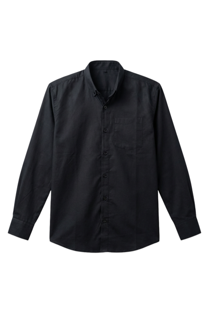 Button-Down Oxford Shirt – Carbon Black