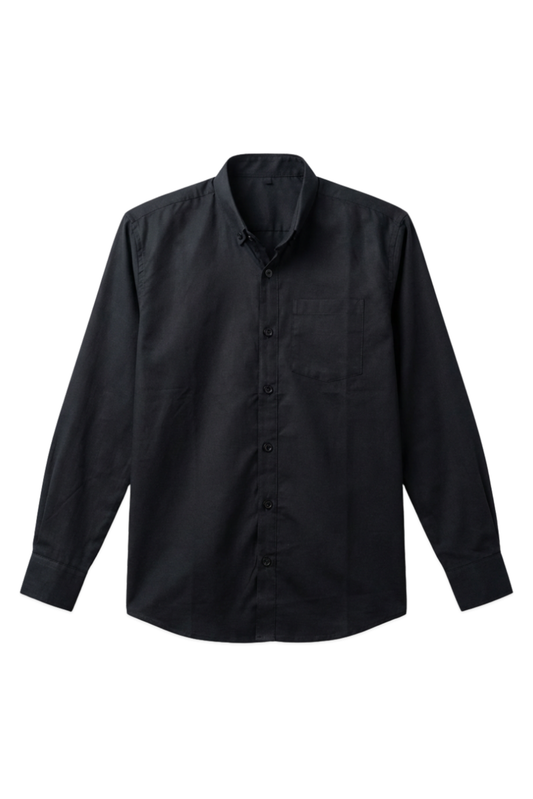 Button-Down Oxford Shirt – Carbon Black