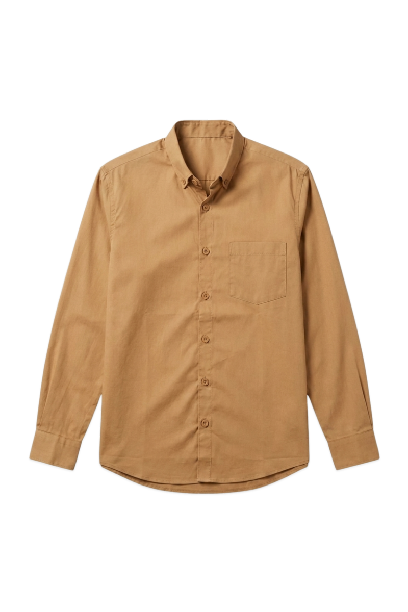 Button-Down Oxford Shirt – Mocha Dust