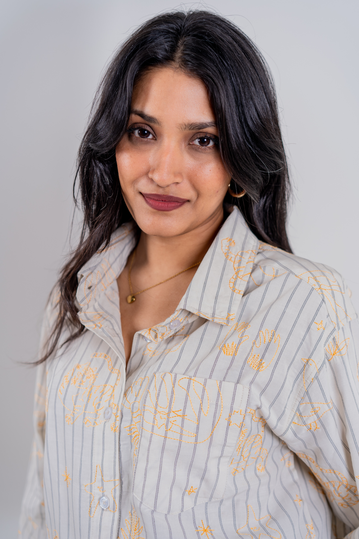 The Cartographer Embroidered Striped Shirt