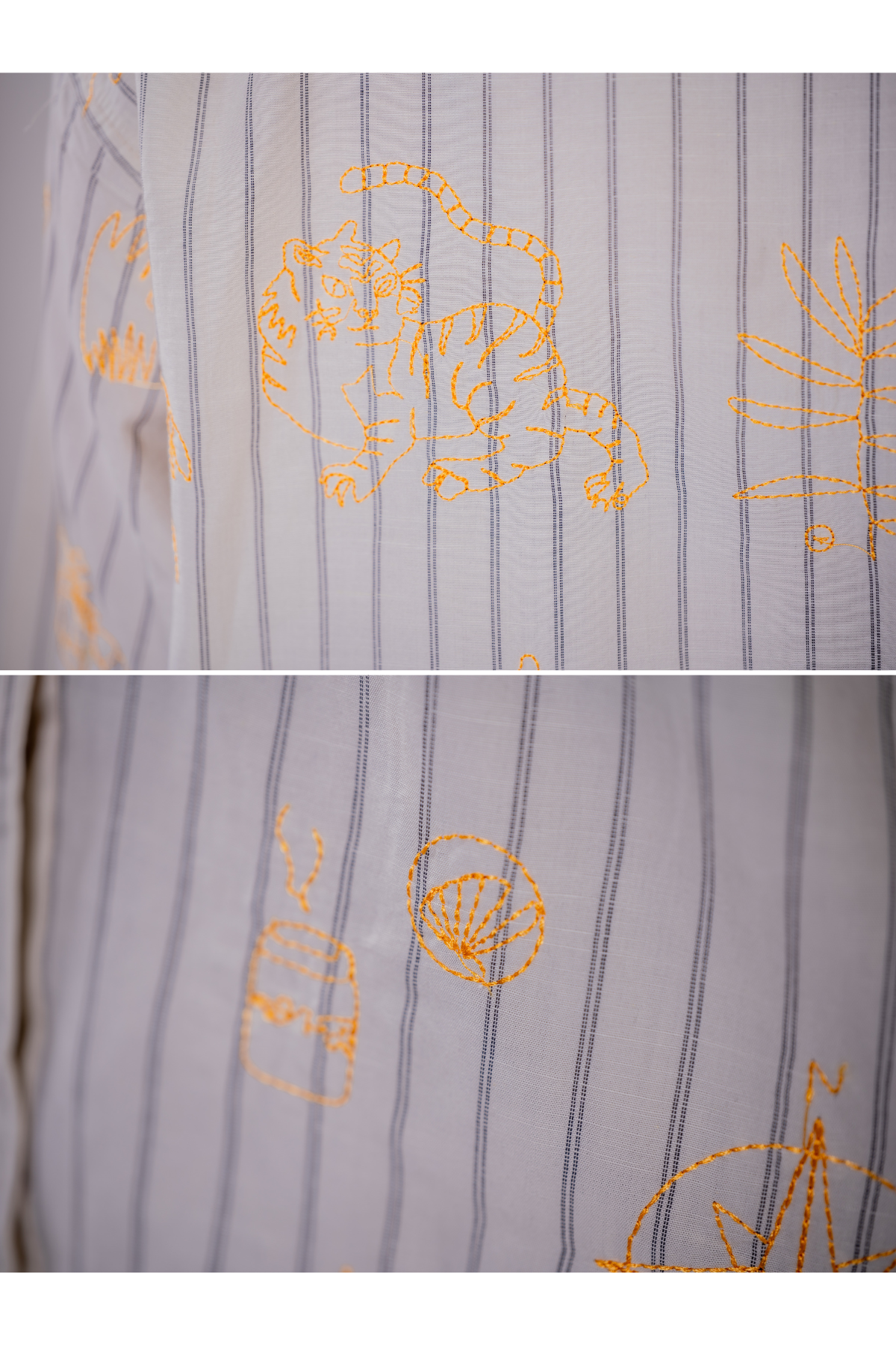 The Cartographer Embroidered Striped Shirt