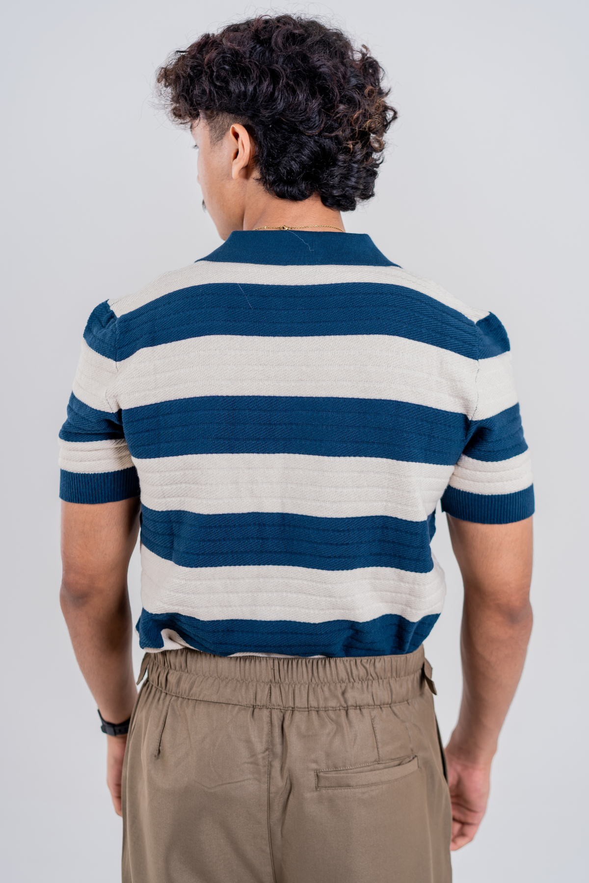 Men’s Knit Zip-Up Polo