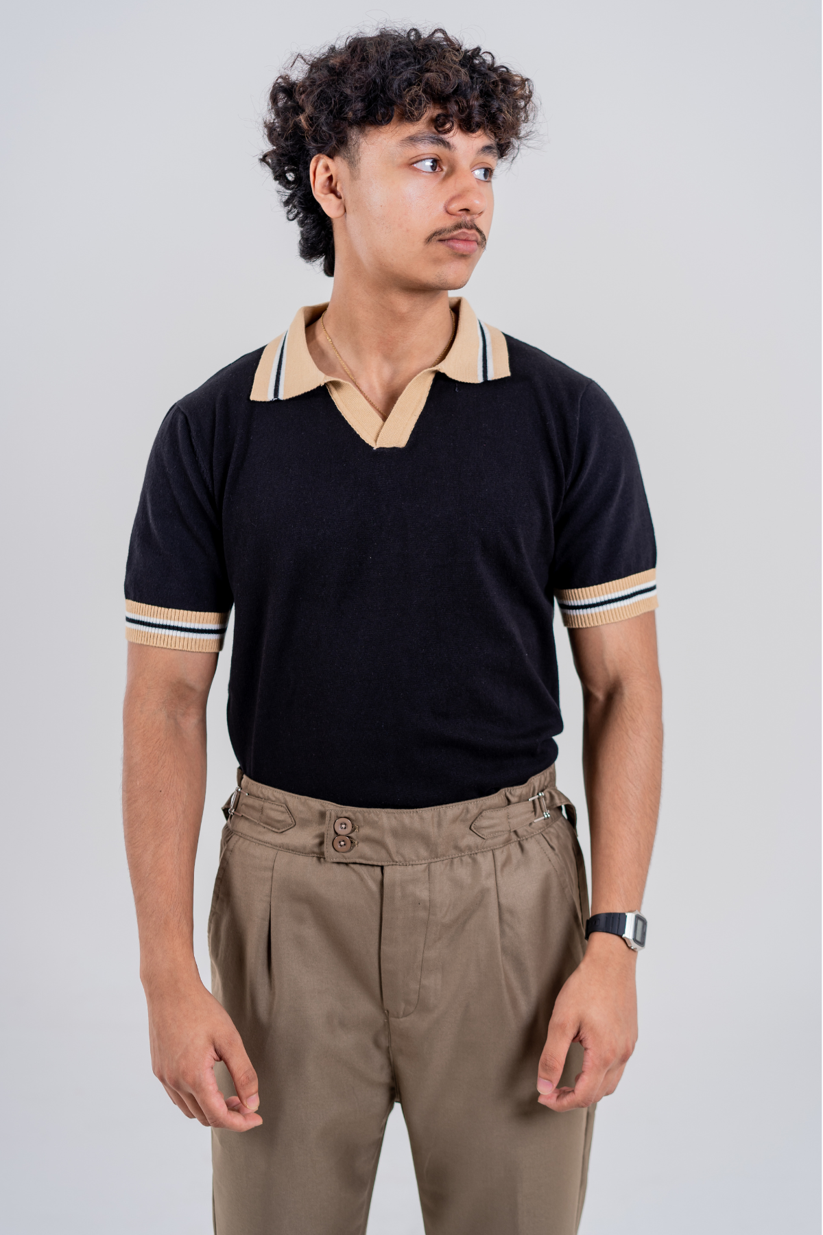 Men’s Knit Polo - Black