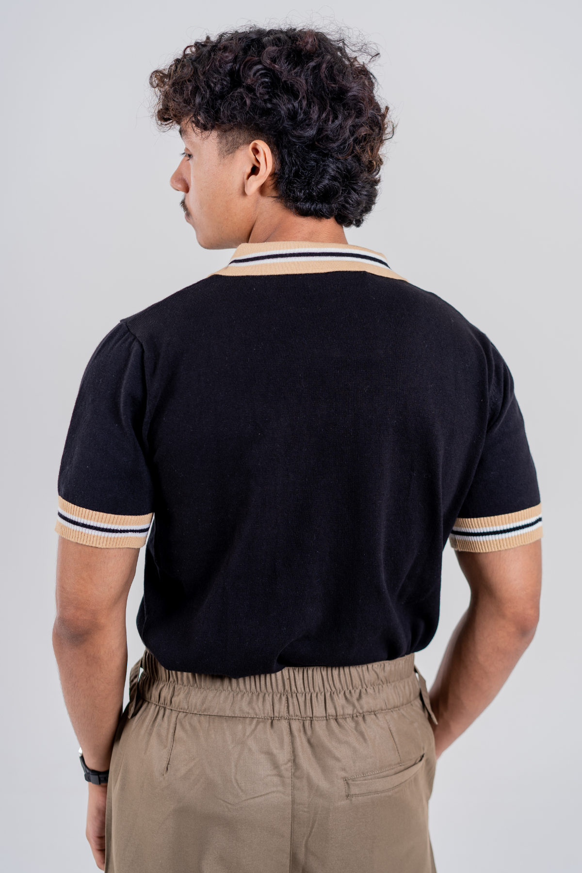 Men’s Knit Polo - Black