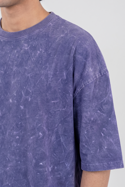 Load image 1 in gallery view. Men’s Full Pour Acid Wash Tee – Indigo Brew