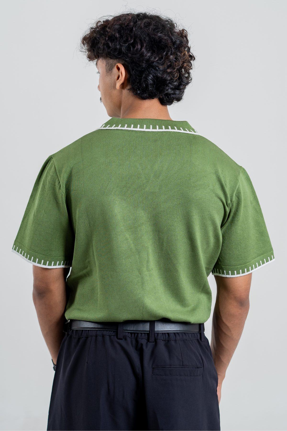 Men’s Knit Polo - Moss Green