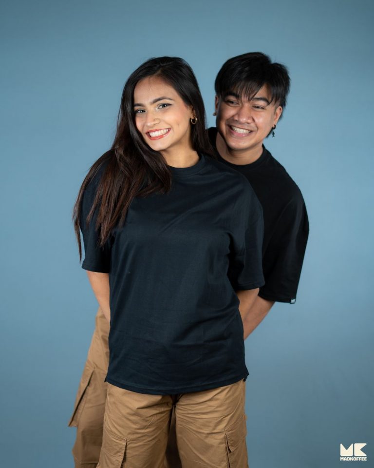 Oversized Drop Shoulder T-Shirt – Black