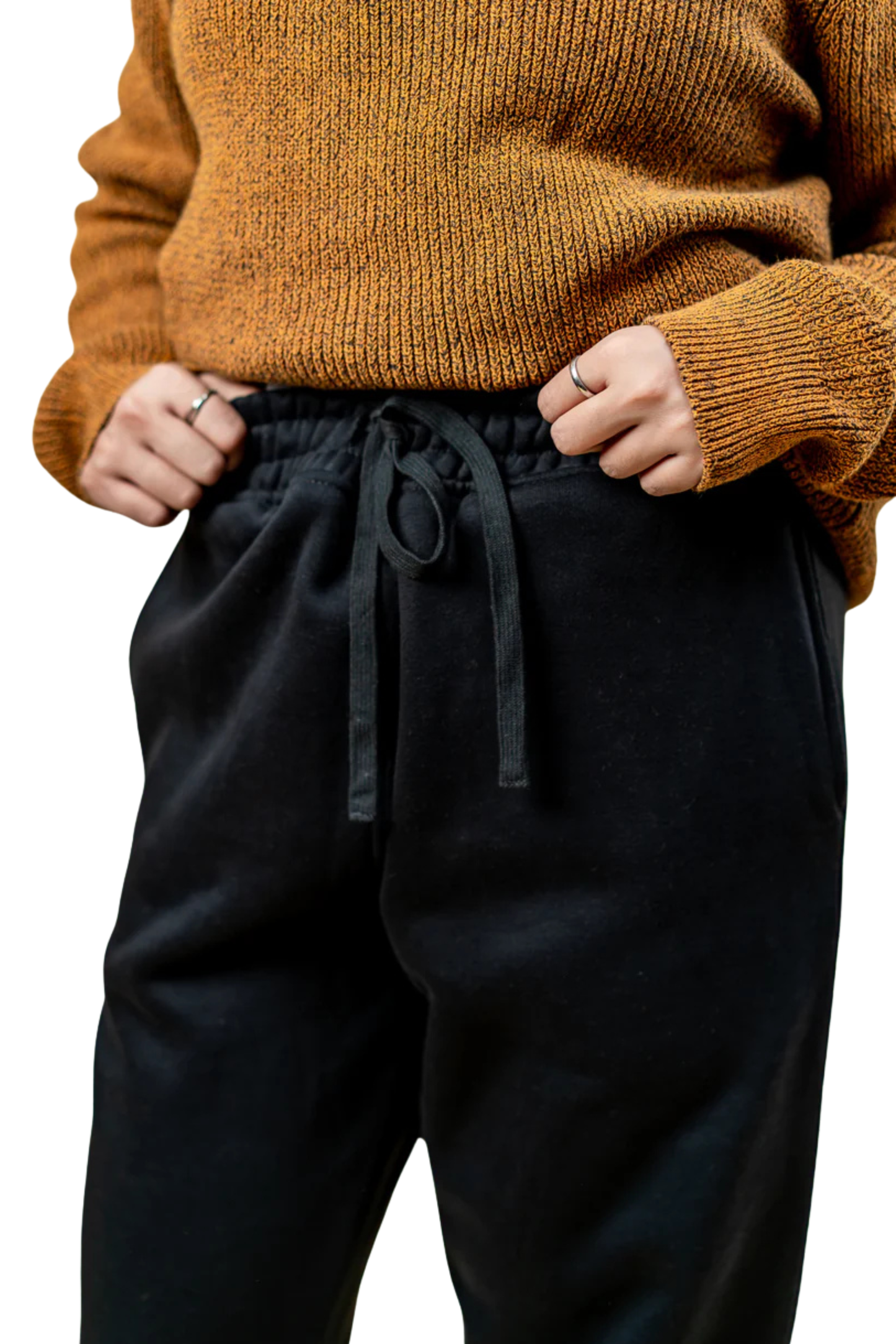 Relaxed Fit Sweatpants - Black