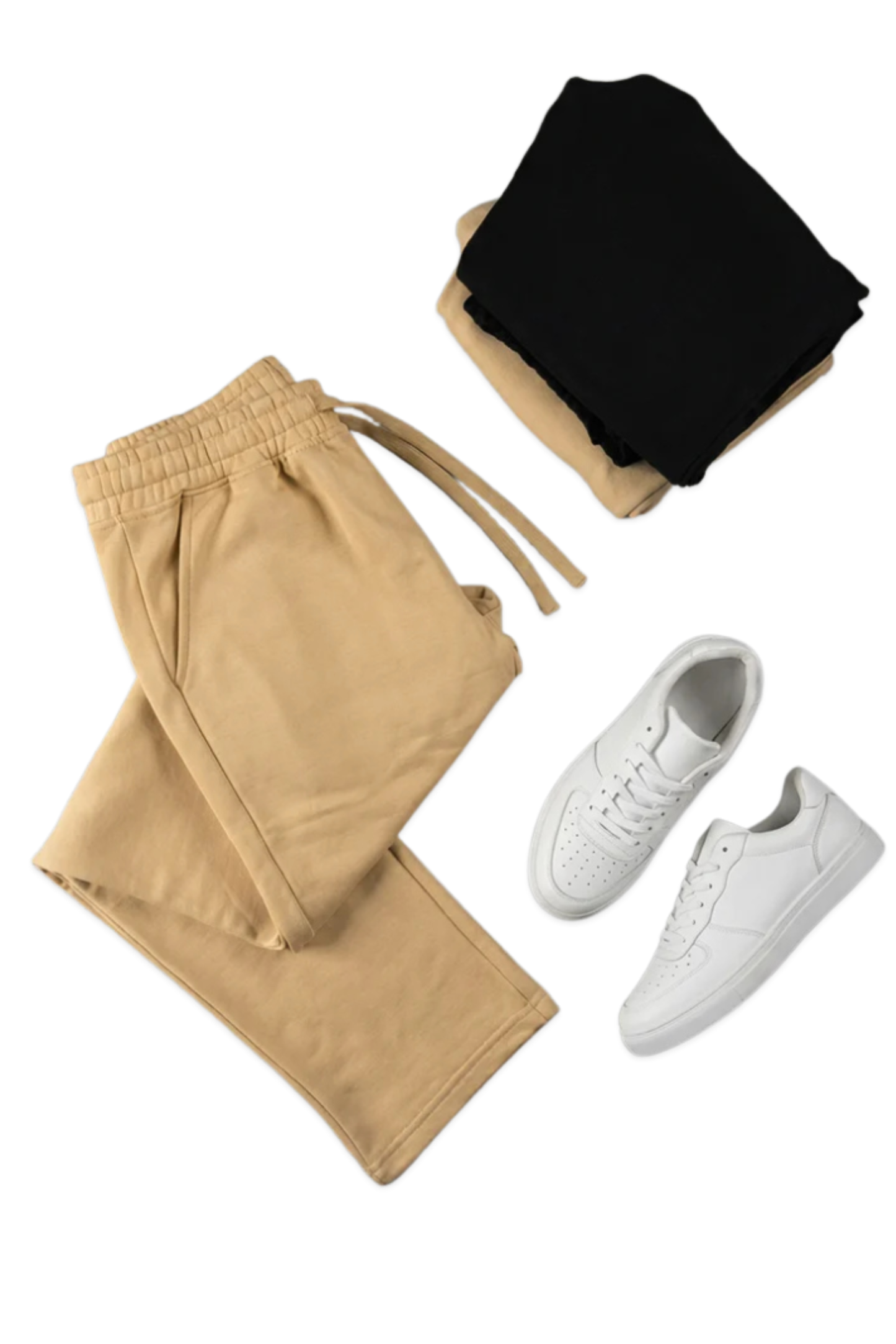 Relaxed Fit Sweatpants - Beige