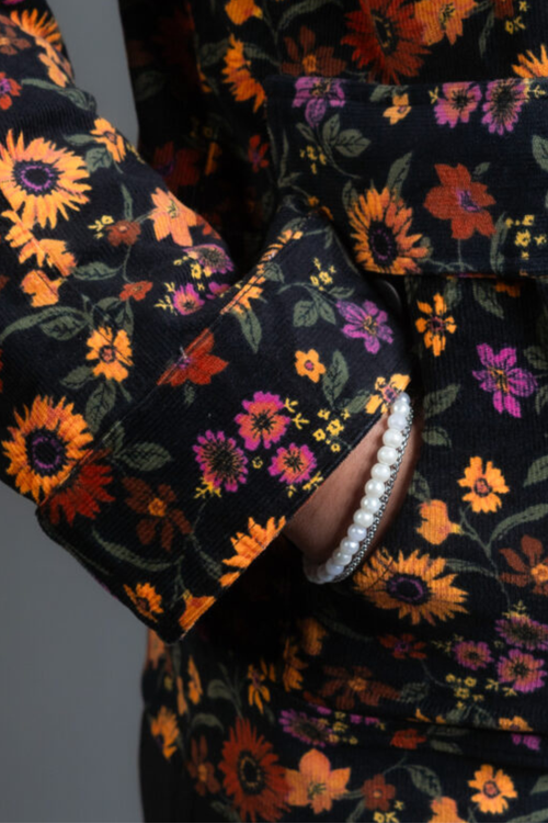 Load image 1 in gallery view. Floral Jacket with Pockets