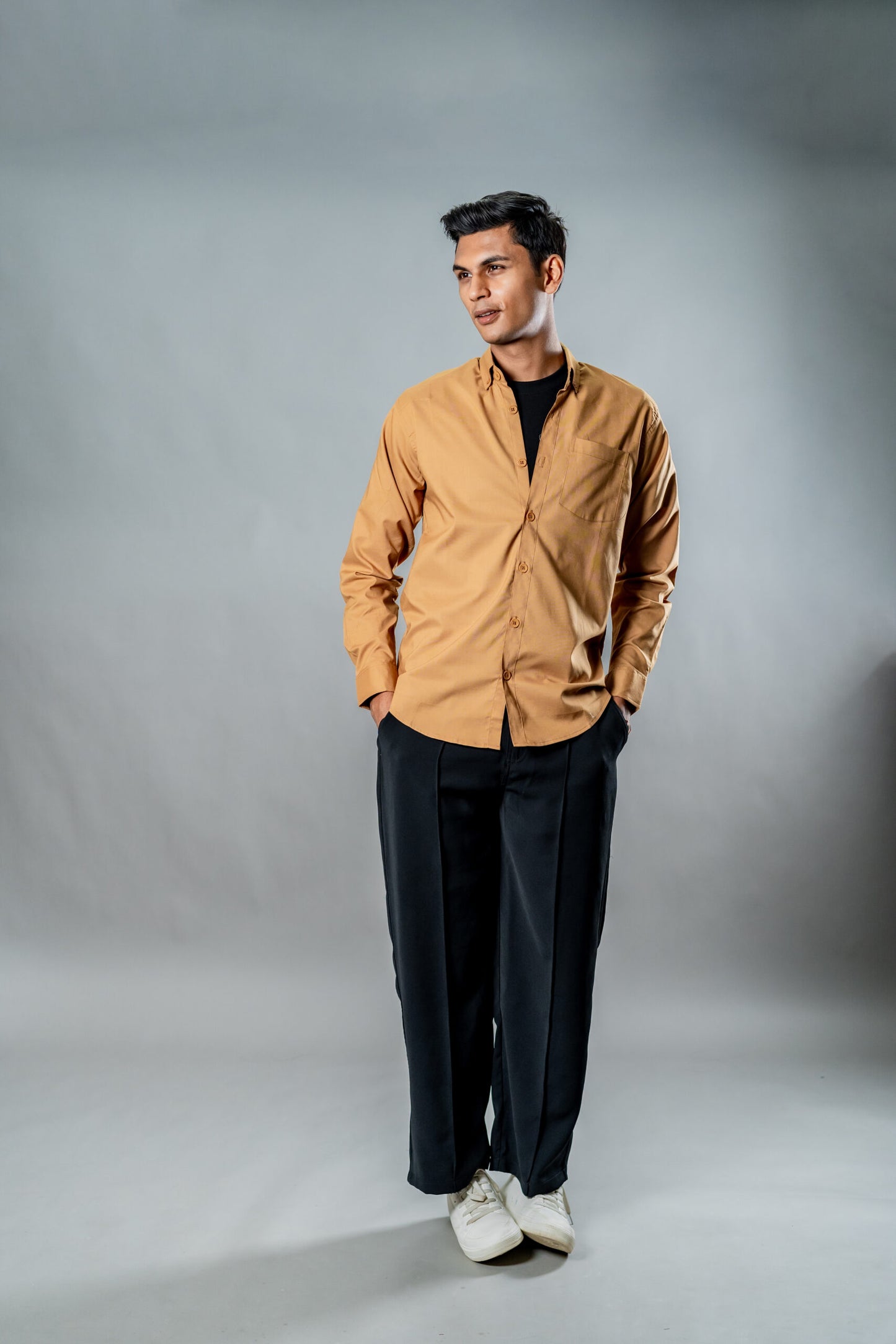 Button-Down Oxford Shirt – Mocha Dust