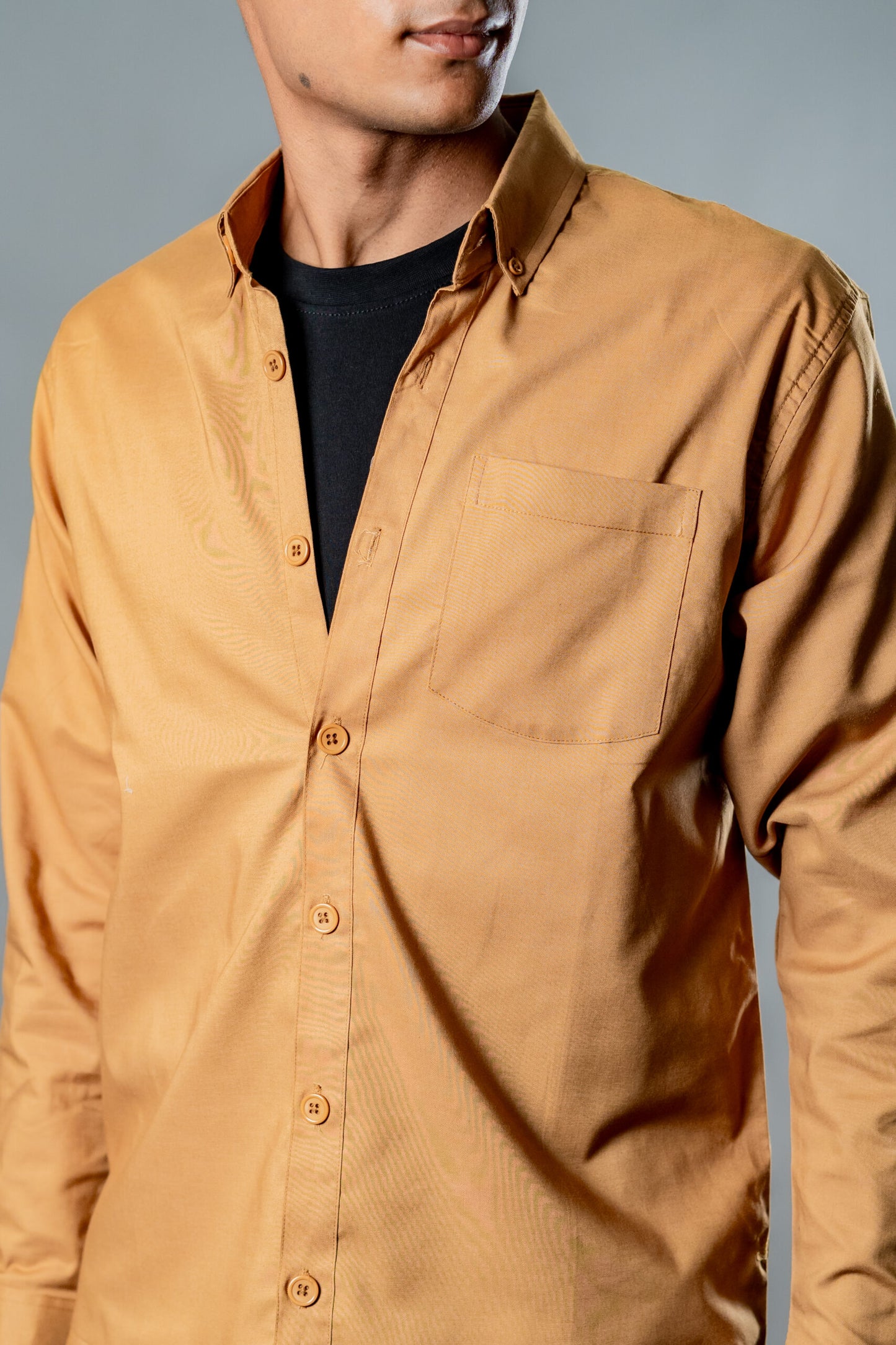 Button-Down Oxford Shirt – Mocha Dust