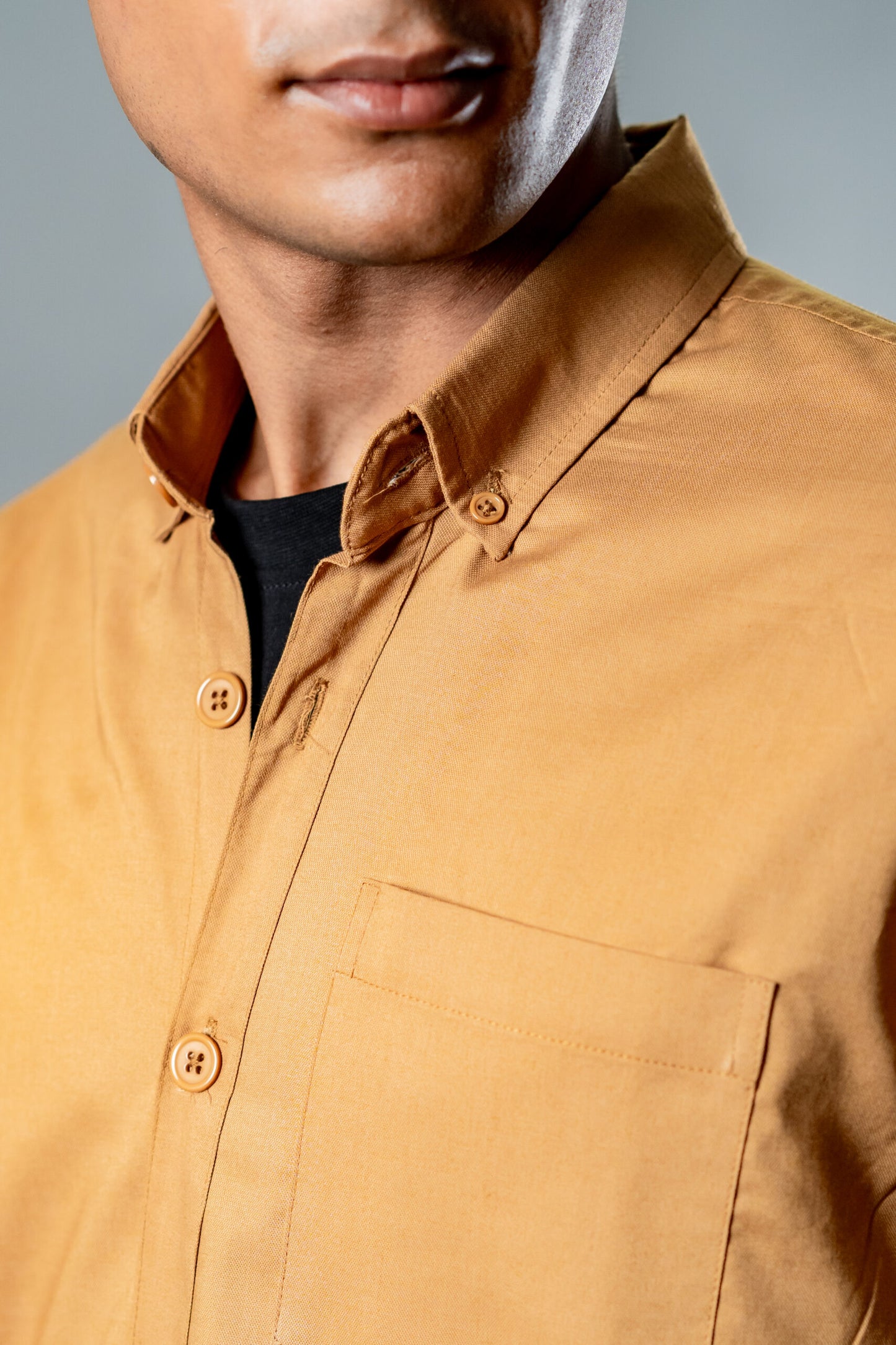 Button-Down Oxford Shirt – Mocha Dust