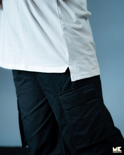 Oversized Drop Shoulder T-Shirt – White