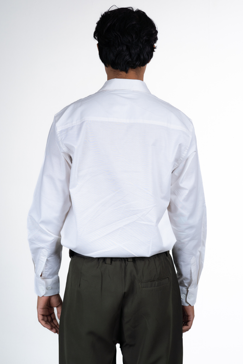 Load image 1 in gallery view. Button-Down Oxford Shirt – Storm White