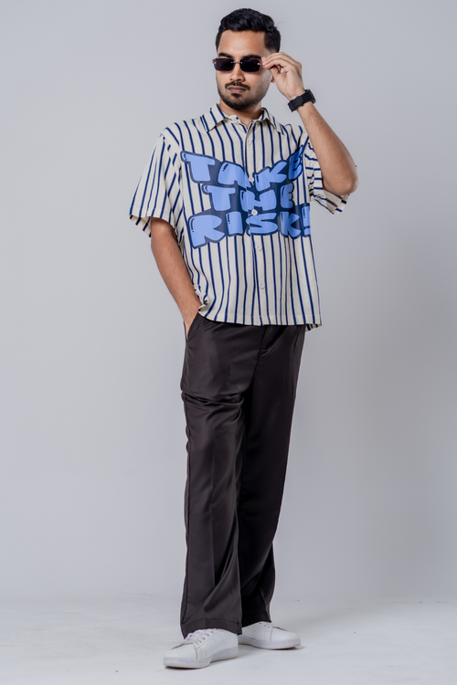 Load image 1 in gallery view. Remi Cotton Striped Shirt – Take The Risk