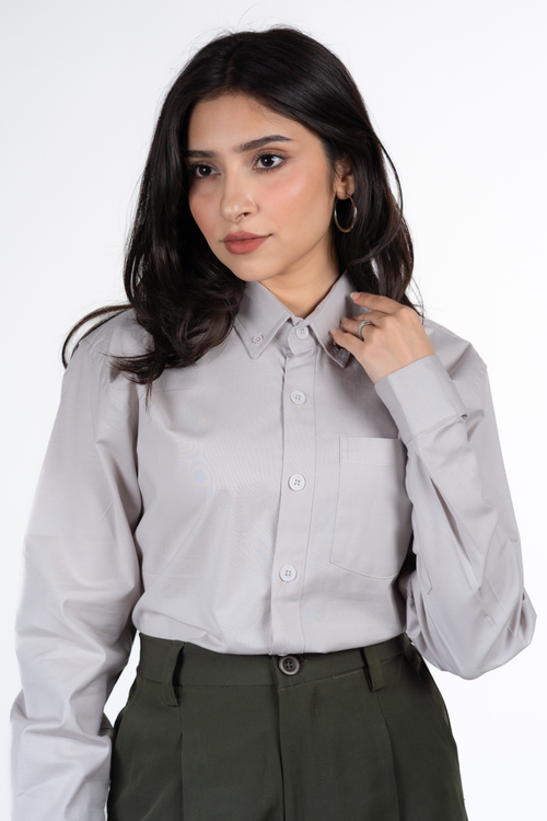 Load image 1 in gallery view. Button-Down Oxford Shirt – Vanilla Cream