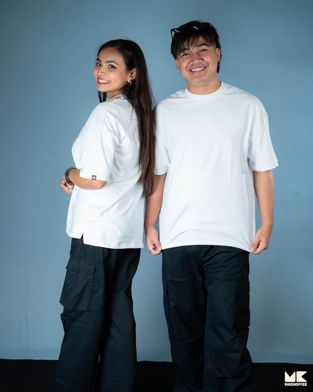 Oversized Drop Shoulder T-Shirt – White