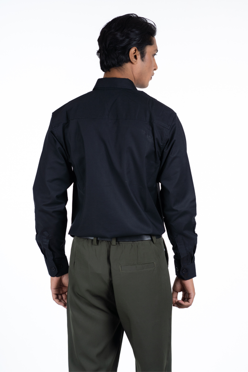 Load image 1 in gallery view. Button-Down Oxford Shirt – Carbon Black