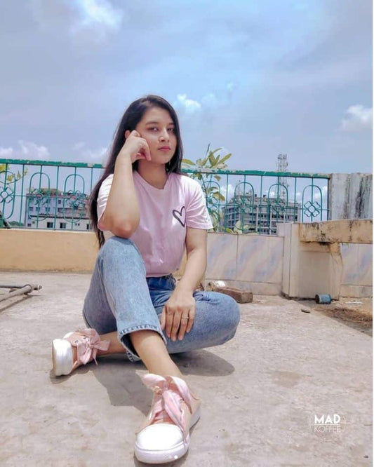 Pink Heart | Regular Fit T-shirt