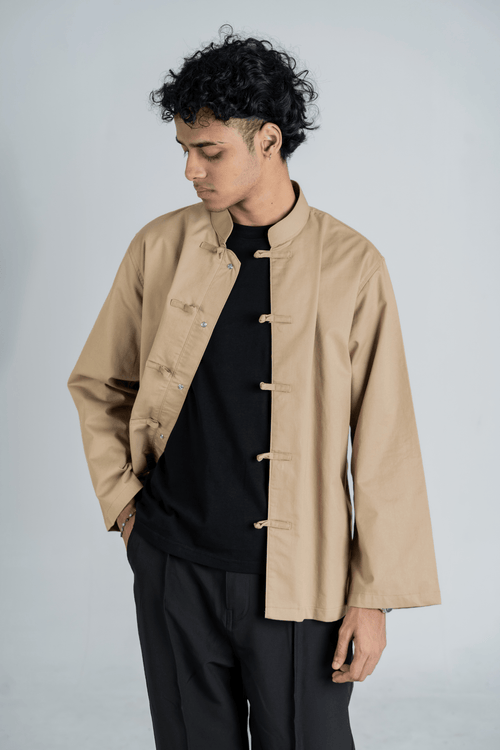 Load image 1 in gallery view. Elevate Shacket – Beige