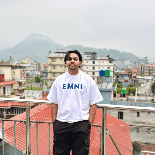 EMNI Official Merchandise Printed Oversized Drop Shoulder T-Shirts for Men | Comfortable Cotton Fabric | Mad Koffee Fashion Show your support with our EMNI official merchandise printed oversized drop shoulder t-shirts. Made from soft, breathable cotton fabric, these tees feature exclusive EMNI designs, perfect for true fans who want to represent in style.